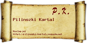 Pilinszki Kartal névjegykártya